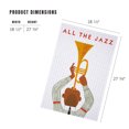 thumbnail image 4 of Lantern Press 1000 Piece Jigsaw Puzzle, All The Jazz, Horn Player, 4 of 5