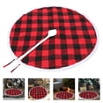 thumbnail image 4 of Shisuyan Tapis de Sapin de Noël Traditionnel Multicolore Polyester 1Pcs 35.76x35.76x0.2in, 4 of 8