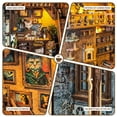 thumbnail image 5 of Strucwood DIY Book Nook Kit Caramel Dreams Wooden Puzzles with LED Dust Cover,3D Crafts Hobbies Gifts for Adults（SQ-03）, 5 of 10