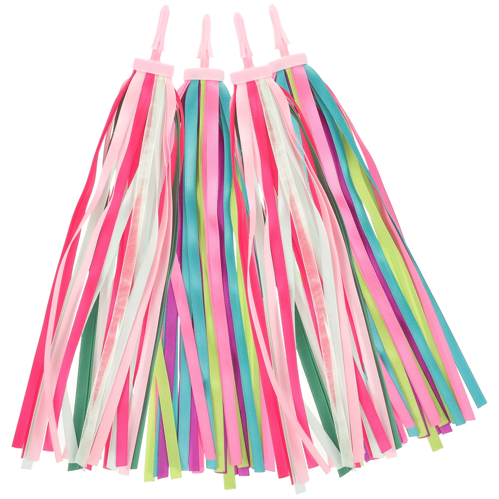 4pcs Kids Bike Streamers Bicycles Handlebar Streamers Festival Scooter