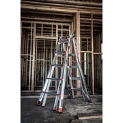 Little Giant Ladders Velocity 22-ft Multi-Position Aluminum Ladder with Wheels