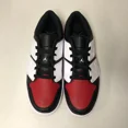 thumbnail image 3 of N I-K-E Jo r-dan Nu Retro 1 Low Varsity Red Black White DV5141-601 Size 10.5, 3 of 6
