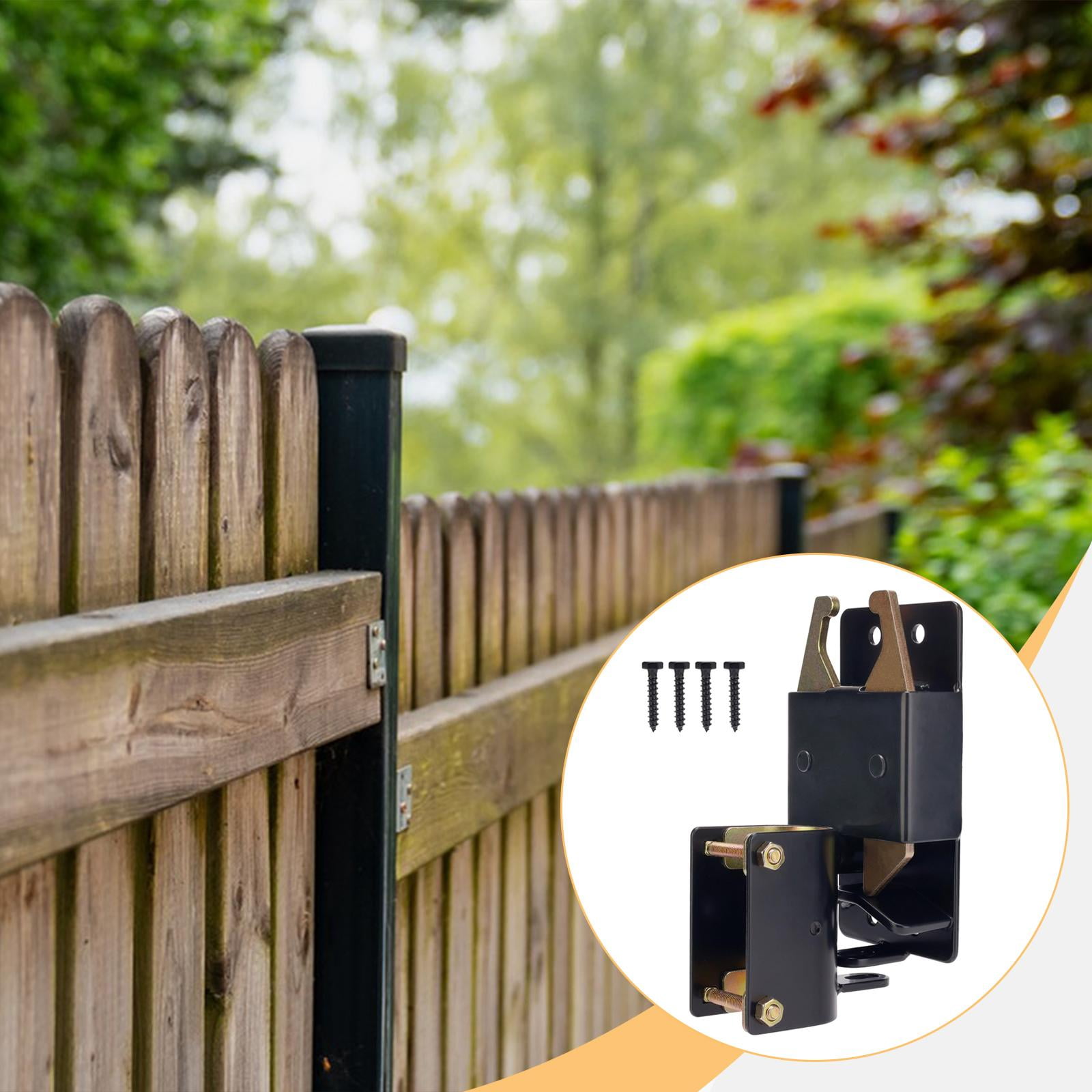 CarpNettore 2 Way Lockable Gate Latch Hardware Metal for 1-5/8" to 2" Tubes High Performance