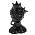thumbnail image 4 of MLINS Black Ceramic Human Face Vase for Decoration Creative Flower Holder Chic Home Office Ornament, 4 of 8
