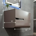 thumbnail image 2 of Eviva Ways 32" Wall Mount Bathroom Vanity in Mocha, 2 of 7
