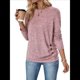 thumbnail image 1 of Camisa de Larga con Puños Abotonados para Mujer, Suéter Informal de Otoño, Moda Rosa S, 1 of 10