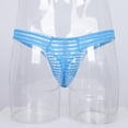 thumbnail image 4 of Ropa Interior de Malla para Hombre, Lencería para Hombre, Calzoncillos de cinturo Baja a Rayas, con Espalda en Salvador Dali Sheer Mesh Underpants, 4 of 8