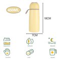 thumbnail image 2 of 450ml stainless steel mug, stainless steel sports kettle, suitable for student office workers.-yellow, 2 of 5