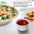 thumbnail image 5 of EcoQuality 2 Oz Compostable Portion Cups - Sugarcane Bagasse Condiment Souffle Cups - Biodegradable Sauce Cups - Perfect for Disposable Sample Cups (500), 5 of 8
