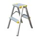 thumbnail image 2 of Escalera plegable de 2 escalones con pedal ancho, portátil, antideslizante, ideal para garaje, hogar, interior, exterior, jardín, coche, etc., 2 of 8