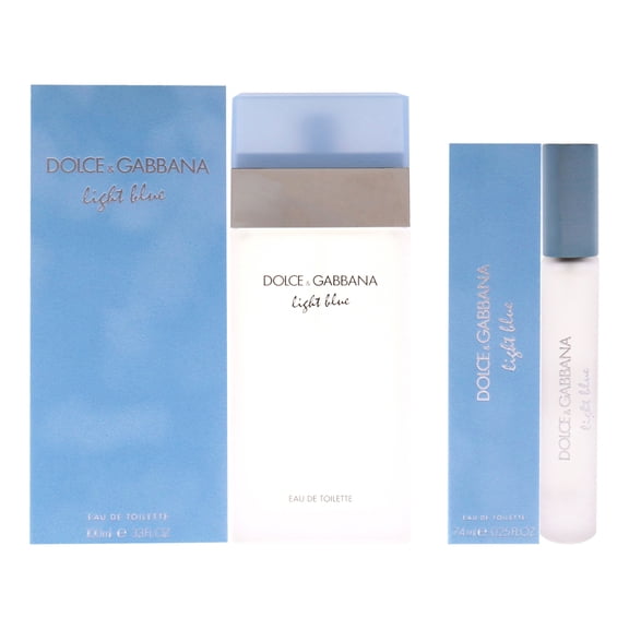 Dolce and Gabbana Light Blue 2 Pc Kit - 3.3oz EDT Spray, 0.25oz EDT Spray (Mini)