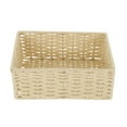 thumbnail image 1 of Canasta organizadora imitada Rattan Woven Desktop Caja de almacenamiento Sundies Cesta de almacenamiento, 1 of 8