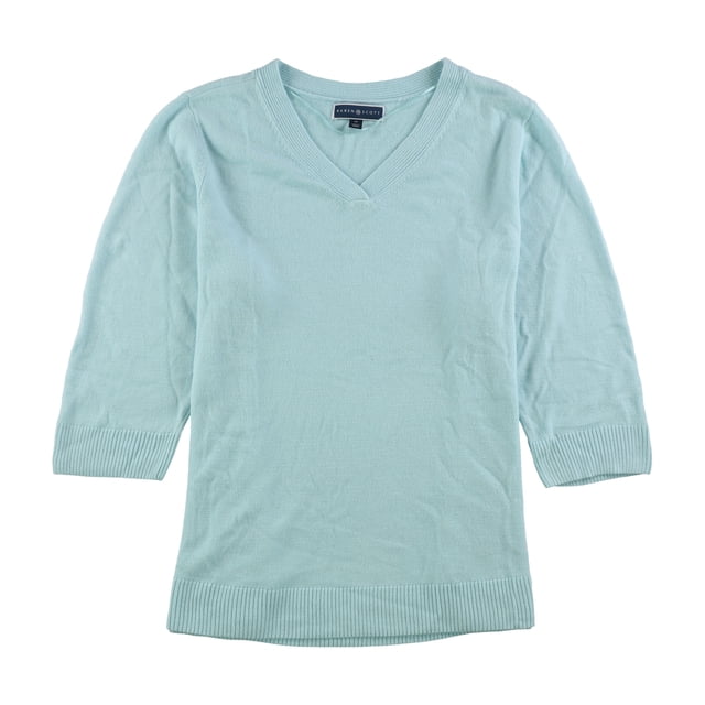 Karen Scott suéter de talla grande para mujer, azul, 1X