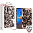 thumbnail image 2 of Motorola Moto E6 PLUS Phone Case Hybrid Armor [Military Grade] Dual Layer Rugged Rubber TPU Shockproof Defender Protective Cover 2D Design Lace Flower Paisley Phoenix Floral for Motorola Moto E6 Plus, 2 of 2
