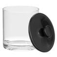 thumbnail image 3 of mDesign Small Round Acrylic Apothecary Canister Jars - 2 Pack - Clear/Black, 3 of 7
