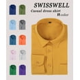 thumbnail image 2 of SPEEDRUN Men's Dress Shirts Long Sleeve Stretch Casual Button Down Collar Shirts for Men Dress Shirts Long Sleeve Freesia Yellow XL, 2 of 7