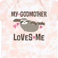 thumbnail image 4 of Inktastic My Godmother Loves Me Girls Sloth Girls Baby Bodysuit, 4 of 5