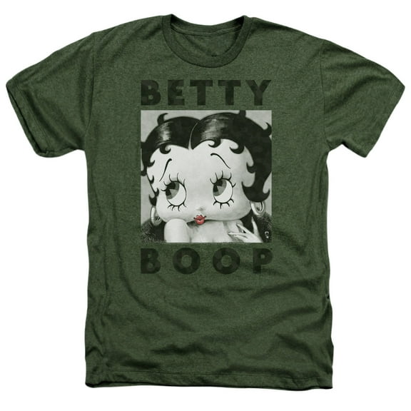 Betty Boop - Camo Glamour - Heather Short Sleeve Shirt - XX-Large