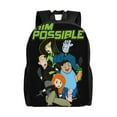 thumbnail image 1 of Sac à Dos Anime Kim Possible Sacs de Voyage Imprimés 3D Décontractés, 1 of 4