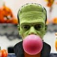thumbnail image 4 of Halloween Martha Stewart Frankenstein Blowing Bubble Gum Statue, Frankenstein Blowing Balloon Resin Figurine, 4 of 8