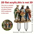 thumbnail image 3 of sruoe Garden Statues for Outside, Decoration Ground Insert, Fairy Flower Pot Decor, Flat Acrylic Patio Decor, Bohemian Garden Statue, Outdoor Lawn Ornament for Home and Yard, 3 of 6