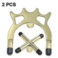 thumbnail image 1 of TUEUIO1，2 Pcs Billiards Pool Cue Stick , Pool Cue Accessory Billiards Imitation Copper Frame Head American Snooker Cue Rack Pole Fork Cross Fork High Fork - S, 1 of 4