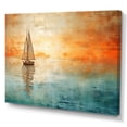 thumbnail image 2 of Designart "Boat modern Coastline II" Boat Wall Decor, 2 of 5
