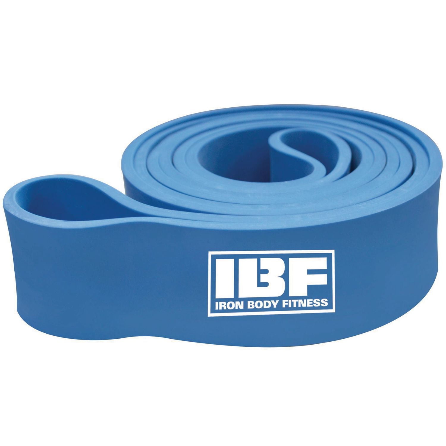 IBF Power Band – Extra Heavy Resistance Band for Strength Training By Iron Body Fitness - Build Muscle - Burn Fat - Workout Anywhere - Easy to Use - Blue