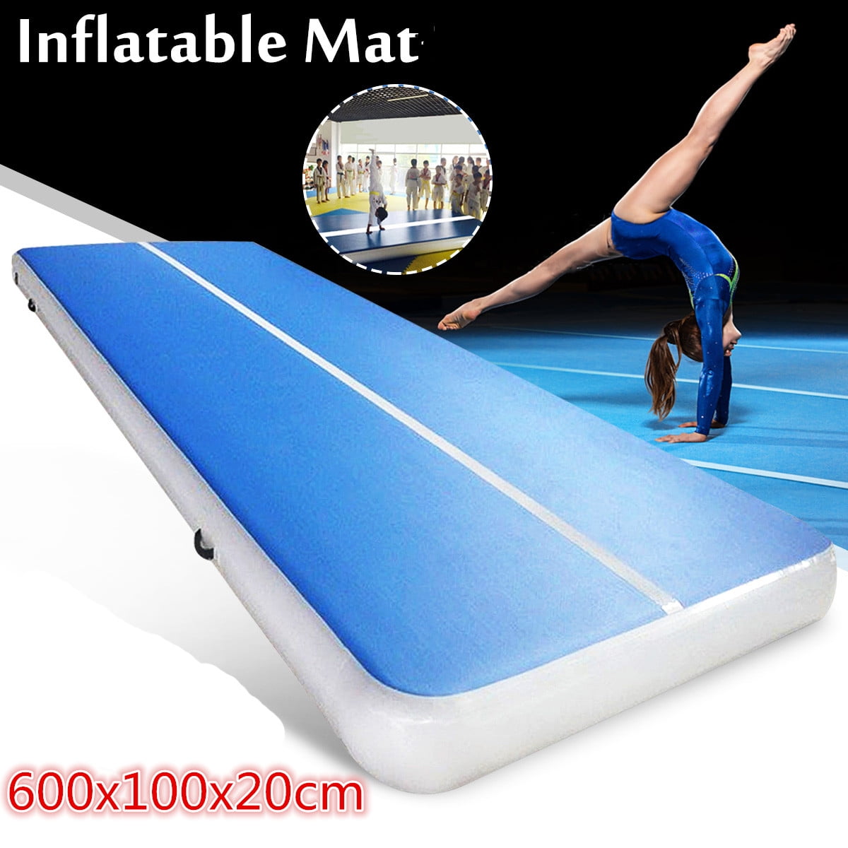 x 4 Personal Exercise Yoga Pilates Mat w MintGreen Trim