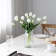 thumbnail image 3 of Ramos de flores artificiales LINSIE Tulipanes blancos x15, 3 of 7