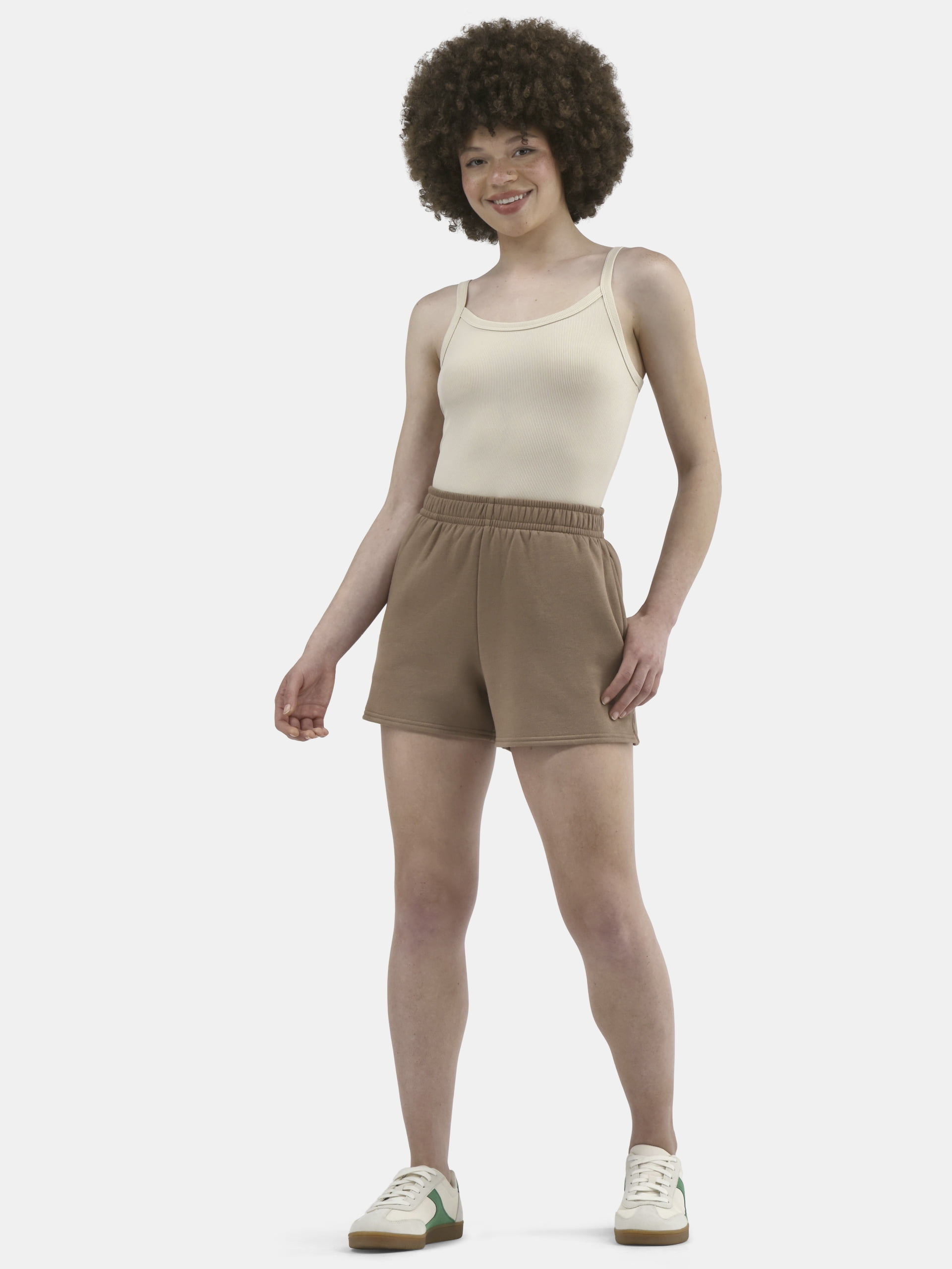 No Boundaries Soft Fleece Shorts, 1 or 2-Pack, Women’s
