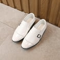 thumbnail image 3 of Ticikt Children's Boy's Girl's Lace-Up School Uniform Shoes Comfort Oxford Dress Shoes (Toddler/Little Kid/Big Kid),Color:White,Size:9.5-10 Years, 3 of 5