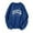 Z&Dark Blue239, variant on Women's Crew Neck Sweatshirt Retro LA Distressed Letter Print Loose Buttery Soft Long Sleeve Weekend Girls Trip Pullover Tops