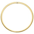 thumbnail image 3 of 14K Two-Tone Gold Fancy Omega Chain Necklace 6 mm Reversible 18 inch, 3 of 5