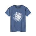 thumbnail image 3 of XCHQRTI Sunflower Shirts for Womens Plus Size Short Sleeves T-Shirt Graphic Oversized Flower Tops, 3 of 9