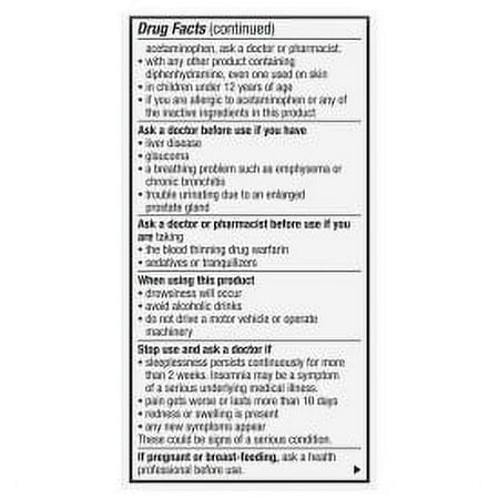100 Count = Panadol Extra Strength Sleeping Aid Formula < Free Shipping >