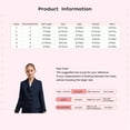 thumbnail image 6 of vastwit Kids Girls Blazer Suits Jacket Long Sleeve Lapel Collar School Uniform Coat with Pocket Gray 16, 6 of 6