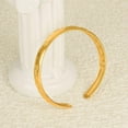 thumbnail image 6 of Stainless Steel Classic Plain Hammered Finish Evil Eye Style Open Cuff Bangle Bracelet, 6 of 8