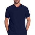 thumbnail image 2 of SBYOJLPB Mens Short Sleeve Scrub Tops Work Clothes Solid Color Mens Short Sleeved Work Clothes Multi Pocket Short Sleeved V-Neck Top/Shirt, 2 of 6