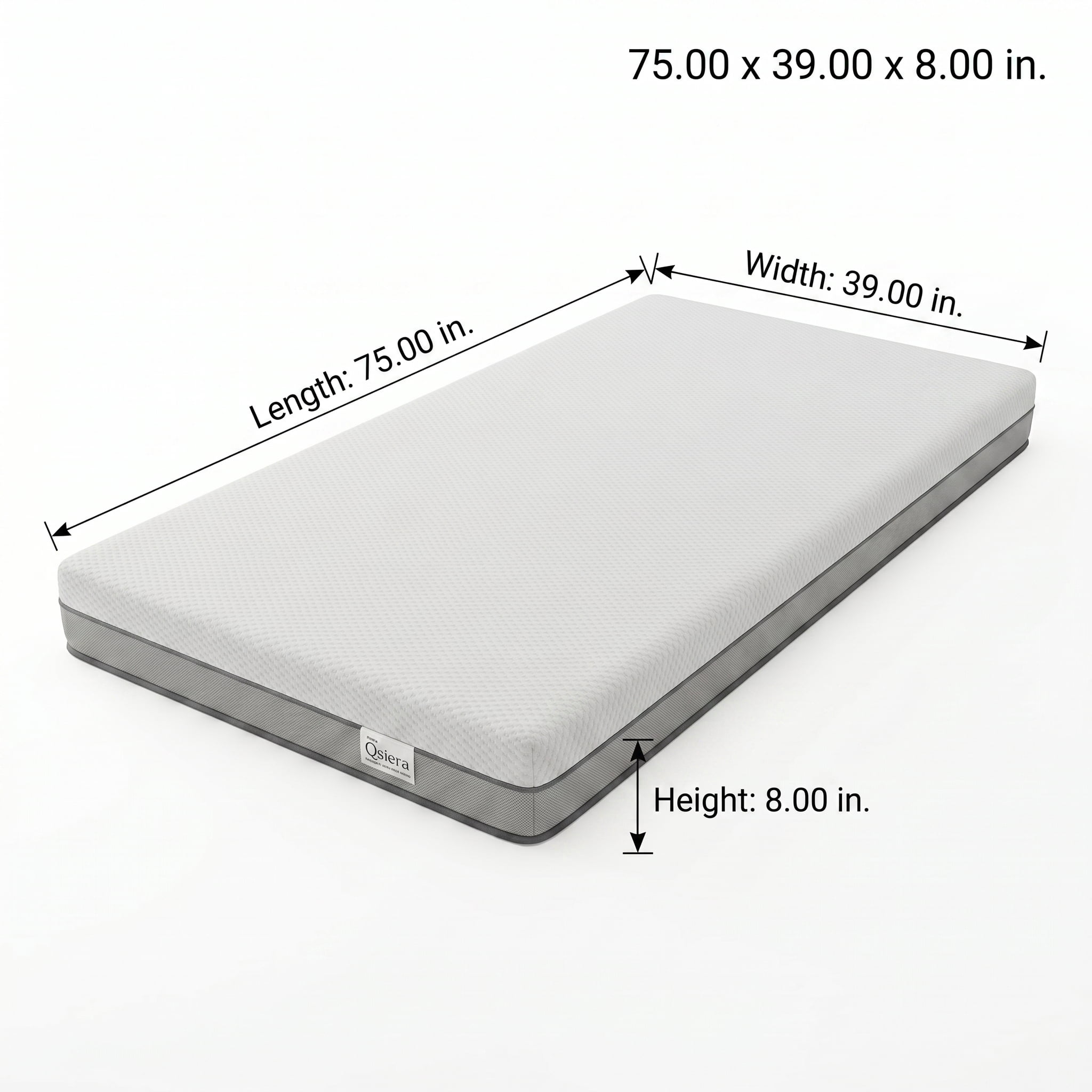 Twin Size 6 Inch Medium Firm Memory Foam Mattress, CertiPUR-US Certified Bed in a Box for Bunk Trundle Guest & Compact Bedroom