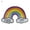 5-Rainbow, variant on Enamel Alloy Cartoon Animal Character Brooch Punk Fashion Pin Badge Gift Set-2-Record