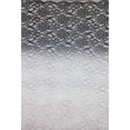 thumbnail image 3 of Zelouf Double Border Ombre Glitter Lace  , Sewing, DIY, Crafts Fabric by the Yard, Crbon/silver, 5 Yard, 3 of 3