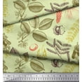 thumbnail image 3 of Soimoi Rayon Fabric Spruce & Chestnut Leaves Decor Fabric Printed Yard 42 Inch Wide, 3 of 3