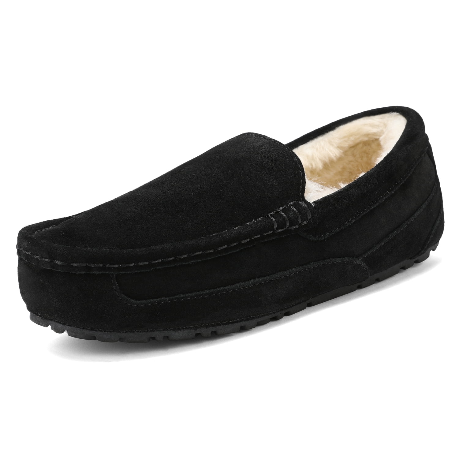 mens moccasin slippers size 9.5