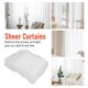 thumbnail image 5 of Window White Sheer Curtains 108 Inches Long 2 Panels Sheer White Curtains Clear Curtains Basic Rod Pocket Panel, 5 of 5