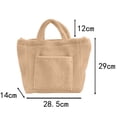 thumbnail image 2 of Bolso de hombro de felpa Bolso de mano grande Bolso de compras de piel sintética Bolso de citas MFZFUKR BST2000502-2, 2 of 5
