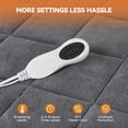 thumbnail image 2 of Daluvenix Electric Heated Mattress Pad Queen Size Coral Fleece Heating Mattress Pad Luxury Bed Warmer Fast Heating Machine Washable, 2 of 9
