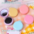 thumbnail image 5 of Leadrop Folding Travel Comb Mirror Hair Brush Portable Mini Pocket Comb Compact Design On-the-Go Styling Mirror Comb for All Hair Types, 5 of 11