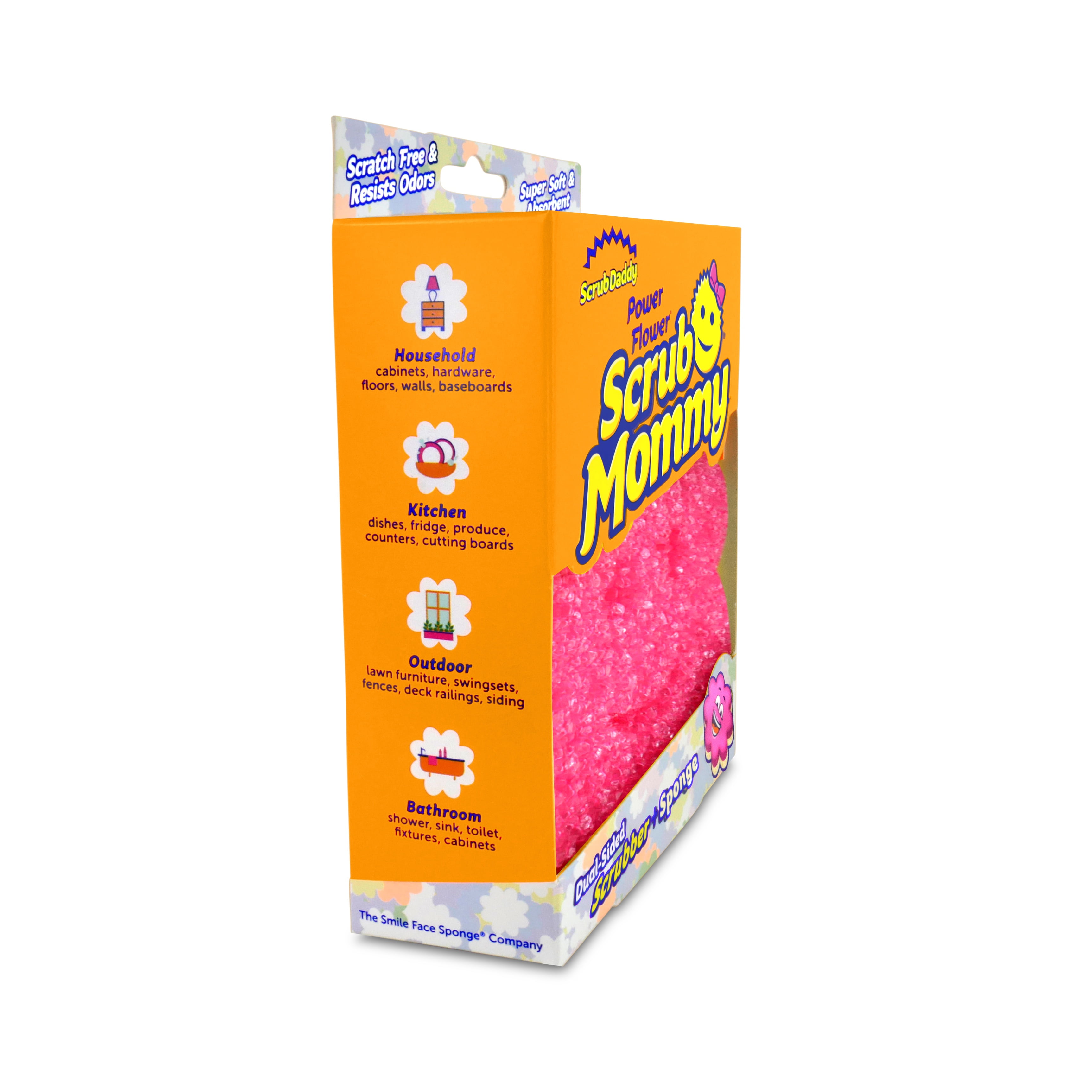 Scrub Daddy Scrub Mommy Power Flower Non-Scratch Cleaning Sponge