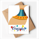 thumbnail image 1 of Egipto Cat Totem ilustración patron Sobre de la Carta de felicitación de la tarjeta de matrimonio, 1 of 4